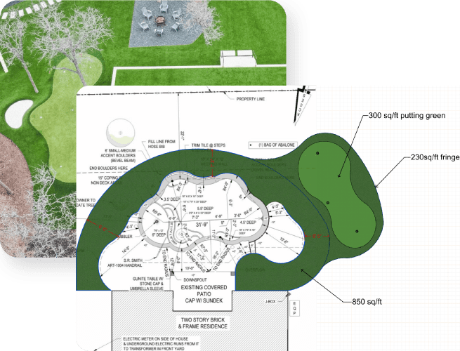 A Freeform-Shaped Pool With Varying Depths 